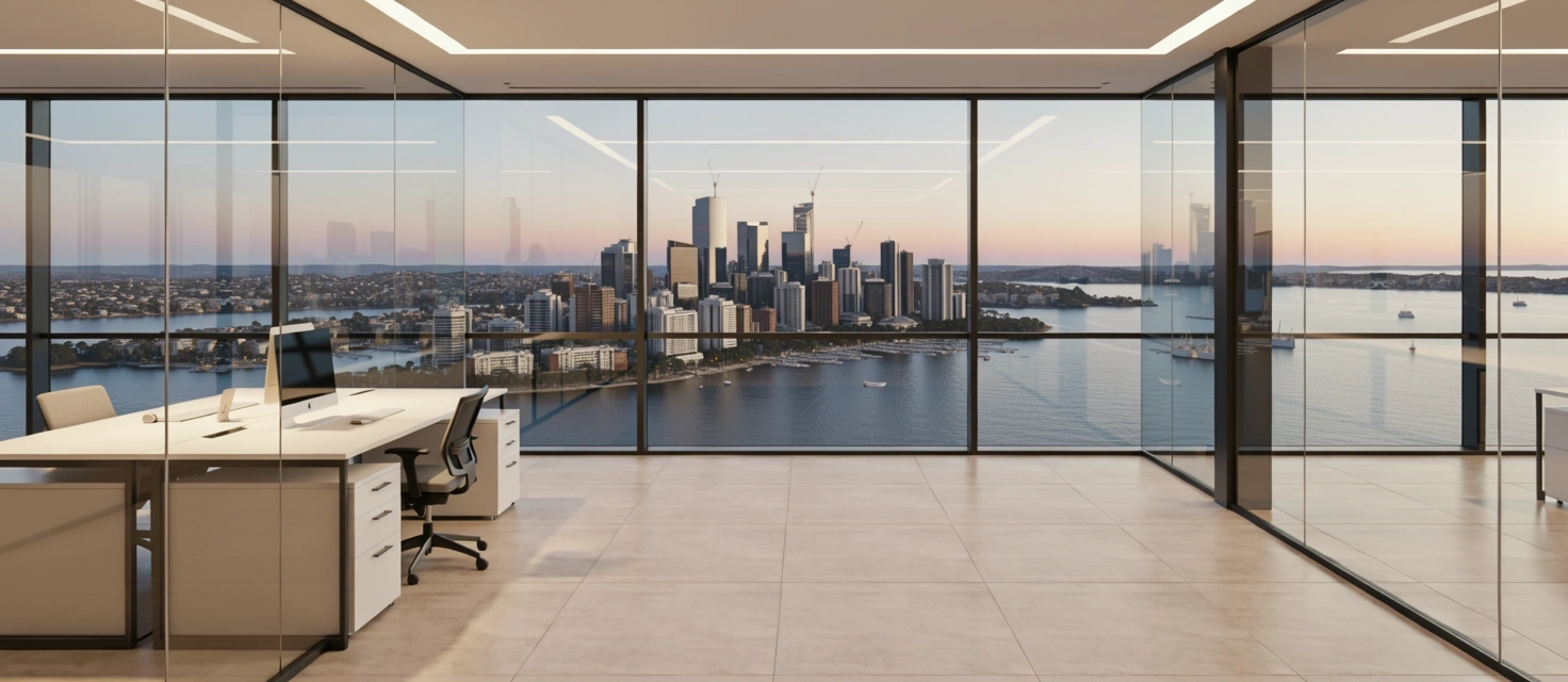 Australian financial district professional environment