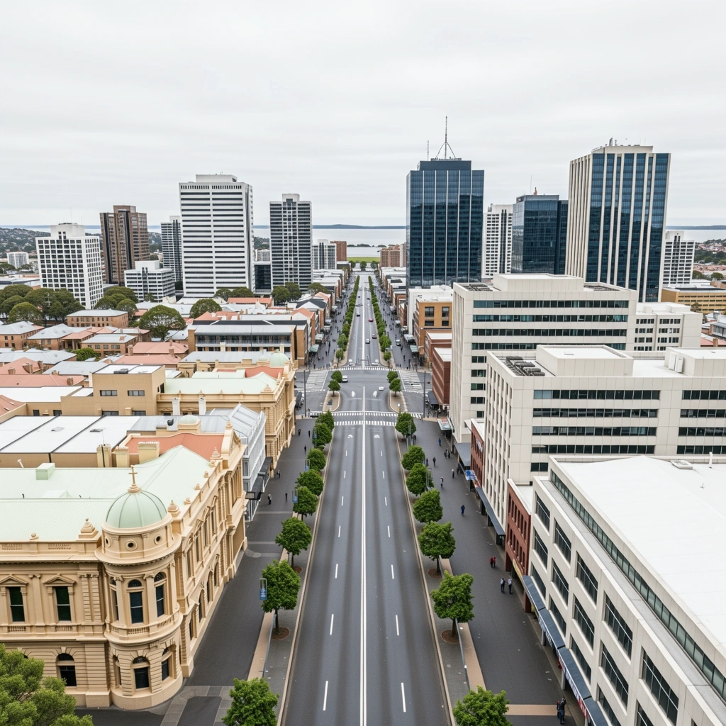 Financial District landscape